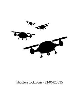 drone icon on white background