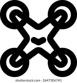 Drohne Symbol skizziert Stil Design