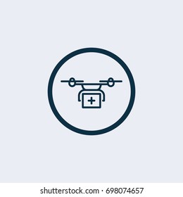 Drone icon. Quadcopter vector icon.