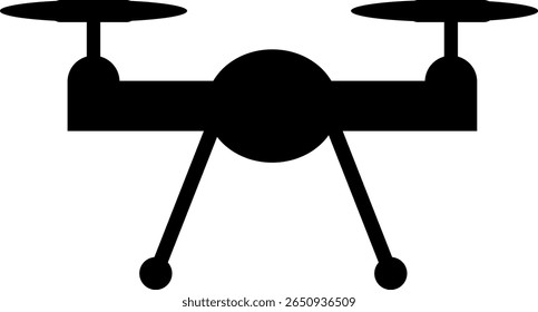 drone icon.  Drone quadrocopter with action camera. helicopter technology and aircraft. unmanned aerial vehicle symbol
