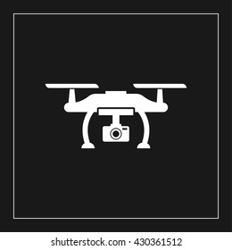 drone icon. quadrocopter vector illustration