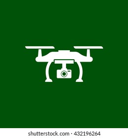 drone icon. quadrocopter vector illustration