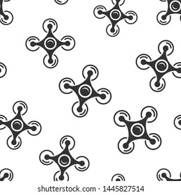 Drone icon seamless pattern background. 