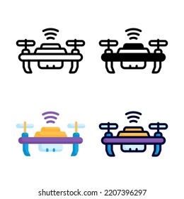 Drone Icon Set Style Collection