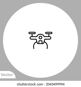 Drone icon sign vector,Symbol, logo illustration for web and mobile