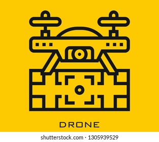 Drone icon signs