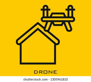 Drone icon signs