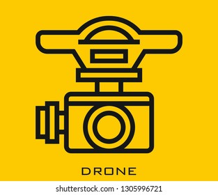 Drone icon signs