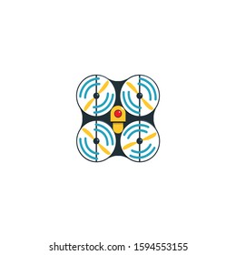 drone icon. Simple element illustration. drone concept symbol design. Can be used for web and mobile.