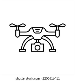 drone icon. Simple element illustration. drone concept symbol design on white background.