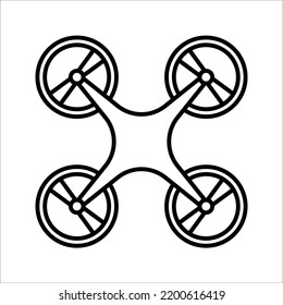 drone icon. Simple element illustration. drone concept symbol design on white background.