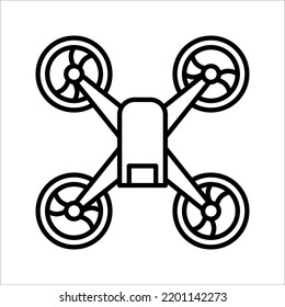 drone icon. Simple element illustration. drone concept symbol design on white background.