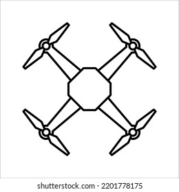 icono drone. Ilustración de elemento simple. diseño de símbolos de concepto drone en fondo blanco.