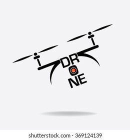 Drone icon symbol. EPS 10 vector.