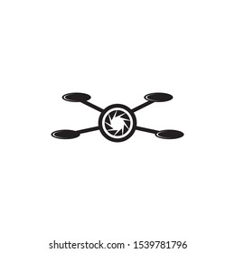 Drone icon symbol logo design vector illustration template