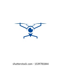 Drone icon symbol logo design vector illustration template