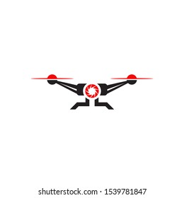 Drone icon symbol logo design vector illustration template