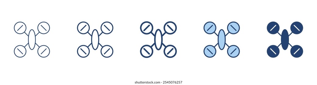 Drone icon Symbol set collection