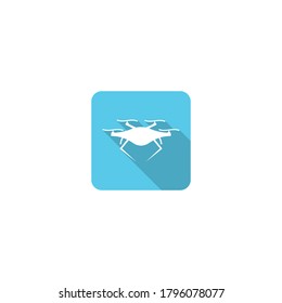 Drone icon template flat design