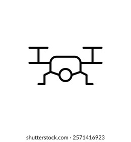 Drone icon Thin line vector