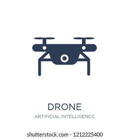 Drone icon. Trendy flat vector Drone icon on white background from Artificial Intelligence, Future Technology collection, vector illustration can be use for web and mobile, eps10