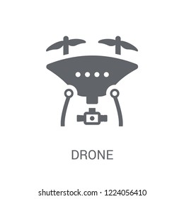 Drone icon. Trendy Drone logo concept on white background from Artificial Intelligence collection. Suitable for use on web apps, mobile apps and print media.