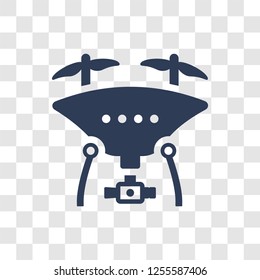 Drone icon. Trendy Drone logo concept on transparent background from Artificial Intelligence collection