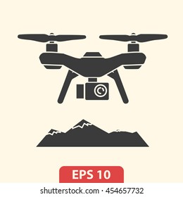 Drone icon vector