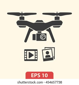 Drone icon vector
