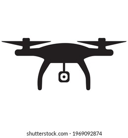 Drone icon vector. Camera drone icon