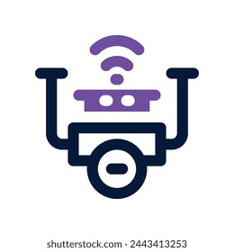 Drohnensymbol. Vektor-Doppelton-Symbol für Ihre Website, Handy, Präsentation und Logo-Design.
