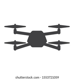 Drone Icon, Vector flat design style