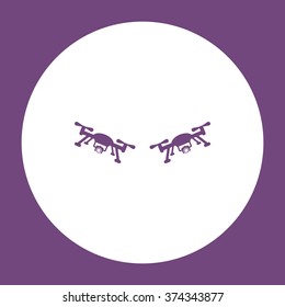 drone Icon vector flat design