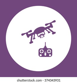 drone Icon vector flat design