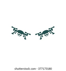 drone Icon vector flat design