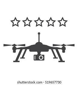 Drone Icon Vector flat design style