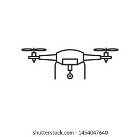 Drone icon vector flat illustration