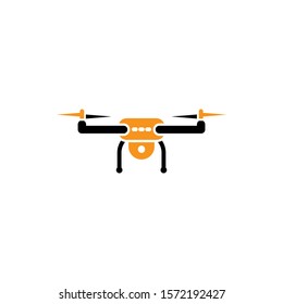 Drone icon. Vector illustration can be used for topics quadcopter, surveillaance, technology