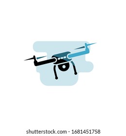 Drohnensymbol. Vektorillustration-Illustration kann für Themen wie Quadcopter, Überwachung, Technik verwendet werden