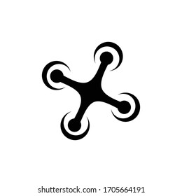 drone icon vector illustration solid