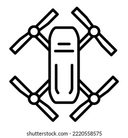Drone icon vector image. Can also be used for web apps, mobile apps and print media.
