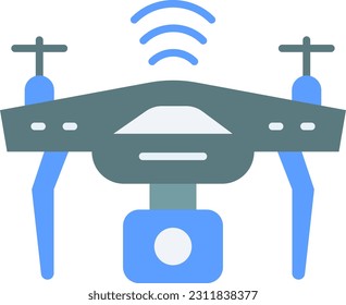 Drone icon vector image. Suitable for mobile application web application and print media.
