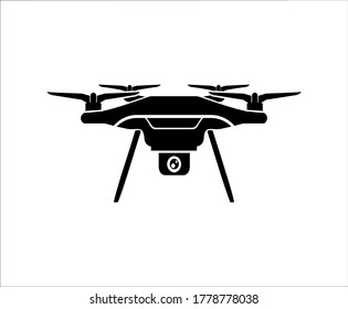 drone icon vector isolated on white, drone camera and wif drone.