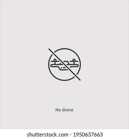 Drone icon vector isolated on white background