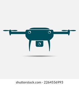 Drone icon vector isolated on white background