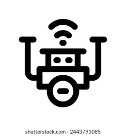 drone icon. vector line icon for your website, mobile, presentation, and logo design.