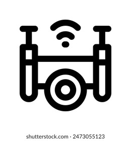 drone icon. vector line icon for your website, mobile, presentation, and logo design.