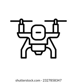Drone icon. Vector linear illustration