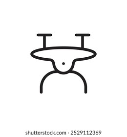 Drone icon Vector set outline