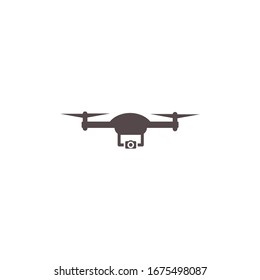 drone Icon vector sign isolated for graphic and web design. drone symbol template color editable on white background.